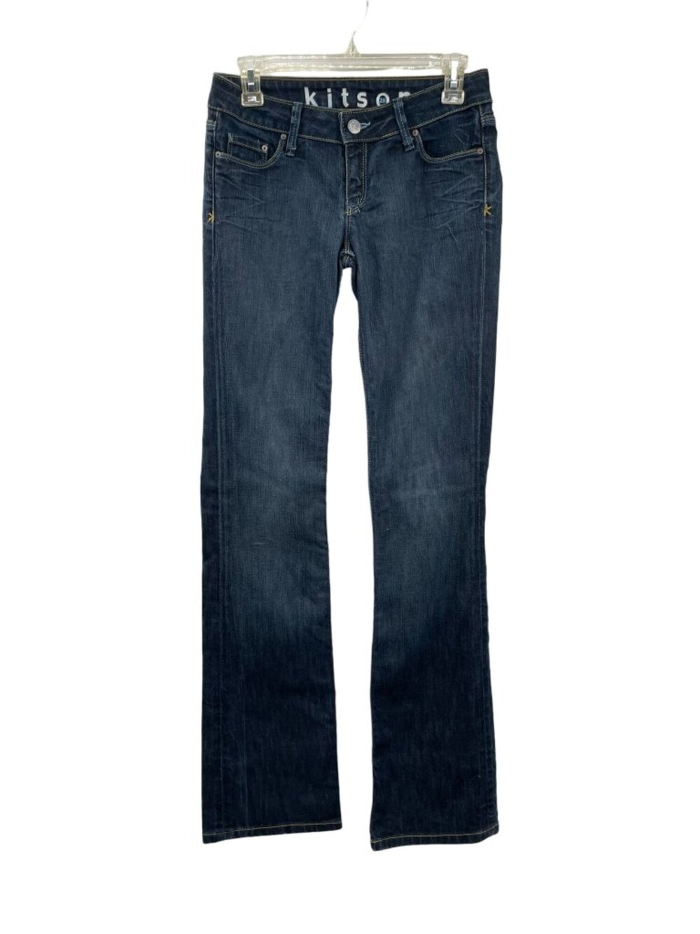 Kitson Robertson Rock Me Low Rise Jeans Womens 26 Used Bootcut Y2K